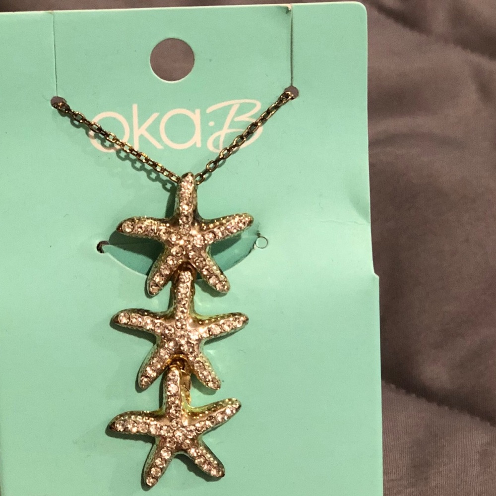 NWT OKA b starfish necklace
